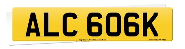 Registration number ALC 606K